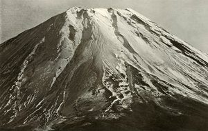 De top van Fuji, 1910