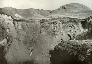 De heilige krater van Fuji-San, 1910