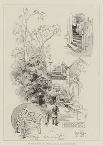 The Fox and Crown Inn, West Hill, Highgate, op het punt om gesloopt te worden door Herbert Railton