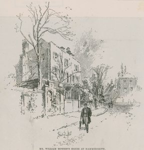 Het huis van William Morris in Hammersmith door Herbert Railton