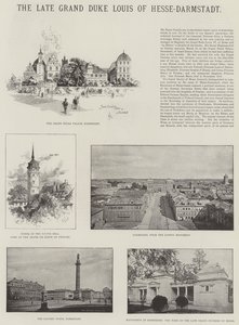 De overleden groothertog Lodewijk van Hessen-Darmstadt