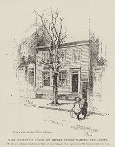 Huis van Walt Whitman, 328, Mickle Street, Camden, New Jersey