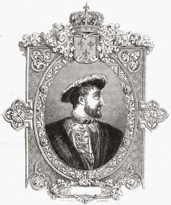 Francois I, gegraveerd door Pannemaker-Ligny, uit 