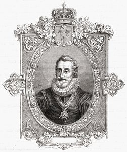 Henri IV, gegraveerd door Pannemaker-Ligny, uit 
