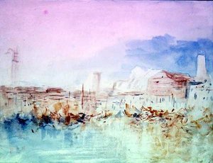 Venetië vanaf de lagune (naar Turner)