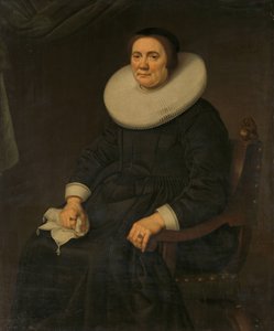 Portret van een vrouw door Hercules Sanders