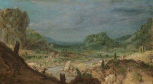 Rivervallei, ca. 1626-30 door Hercules Segers