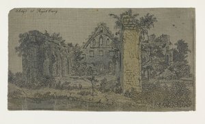 Ruïnes van de Abdij van Rijnsburg, Kleine Versie door Hercules Segers