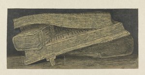 Stilleven met boeken door Hercules Segers