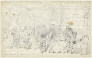 Kunstbeschouwing in een oud Hollands huis door Herman Frederik Carel ten Kate