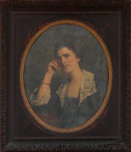 Mevrouw Emily Dorothy Ammann, het nichtje van de kunstenaar door Herman Hartwich