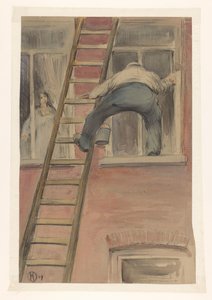 Glazenwasser door Herman Heijenbrock (signed by artist)