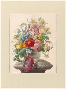 Bloemen in vaas met Atalanta