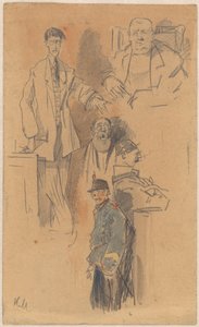 Portret van Jan Hamdorf en W. van der Pluym door Herman Moerkerk