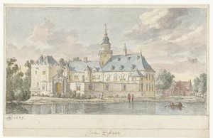 Gezicht op kasteel Nijenrode
