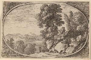De Rots Bekroond met Bomen door Herman van Swanevelt