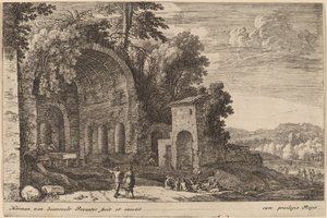 De Grot van de Nimf Egeria door Herman van Swanevelt