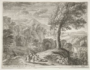 De grote boom en de waterval, c. 1652-1654