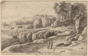 Wijngaard van paus Julius aan de Via Flaminia door Herman van Swanevelt