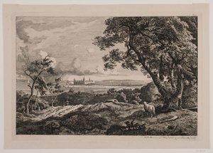 Partij aan het strand tussen Hellebæk en Helsingør door Hermann Carmiencke