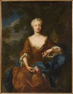 Portret van prinses Louise Dorothea van Pruisen door Hermann Hendrik de (active 1700 1731) Quiter