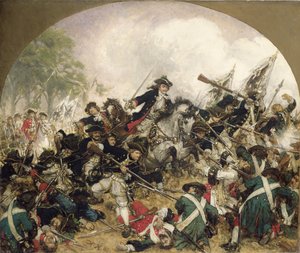 De Oude Dessauer in de Slag bij Turijn, 1883 door Hermann Joseph Wilhelm Knackfuss