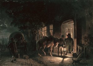 Voor de kroeg, 1843