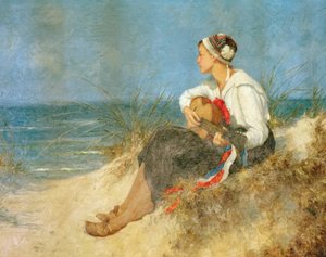 Besinnelijke tijd op het strand door Hermann Seeger
