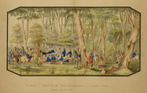 Sa-tan-ti richt zich tot de vredescommissarissen in Council Grove, Medicine Lodge Creek