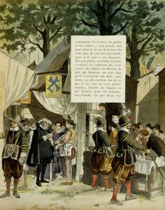 Hendrik IV (1553-1610) op de kermis van Saint Germain, na zijn huwelijk, 16 december