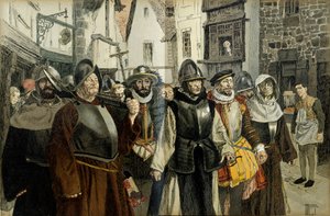 Processie van de Liga, in Parijs door Hermann Vogel