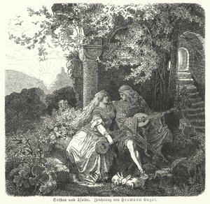 Tristan en Isolde door Hermann Vogel