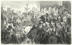 Triomf van Scipio Aemilianus na de vernietiging van Carthago in de Derde Punische Oorlog, 146 v.Chr.