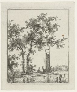 Heisen van het zeil door Hermanus Fock