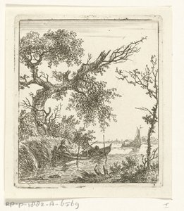 Roeiboot met twee mannen