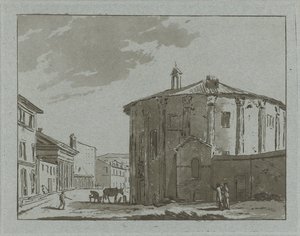 Tempel te Rome door Hermanus Fock