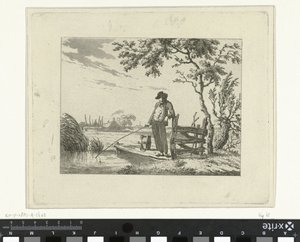 Visser op vlonder