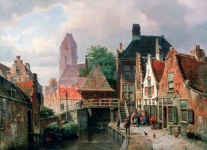 Gezicht op Oudewater, c1867