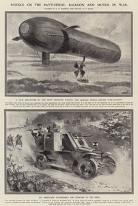 Wetenschap op het slagveld: ballon en motor in oorlog door Hermanus Willem (after) Koekkoek