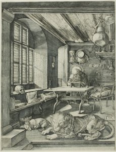 Hiëronymus in zijn studeerkamer