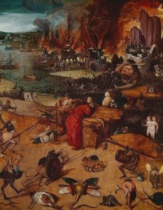 De verzoeking van de heilige Antonius door Hieronymus Bosch