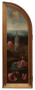 Linker paneel van het Laatste Oordeel door Hieronymus Bosch