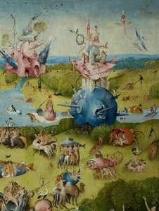 De Tuin der Lusten, 1490-1500 door Hieronymus Bosch