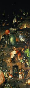 Het Laatste Oordeel (Altaarstuk): Interieur van de Rechtervleugel door Hieronymus Bosch