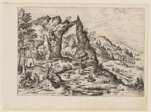 Juda en Tamar, uit Landschappen met Bijbelse en Mythologische Taferelen