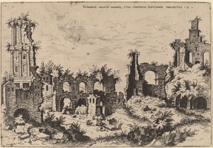 Ruïnes op de Palatijn met het Septizonium
