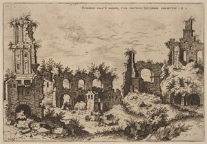 Ruïnes op de Palatijn met het Septizonium