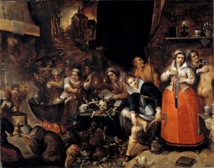 De keuken van heksen