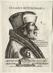 Erasmus van Rotterdam door Hieronymus Hopfer