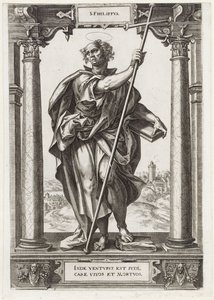 H. Filippus (Christus en de twaalf apostelen, en H. Paulus) door Hieronymus Wierix